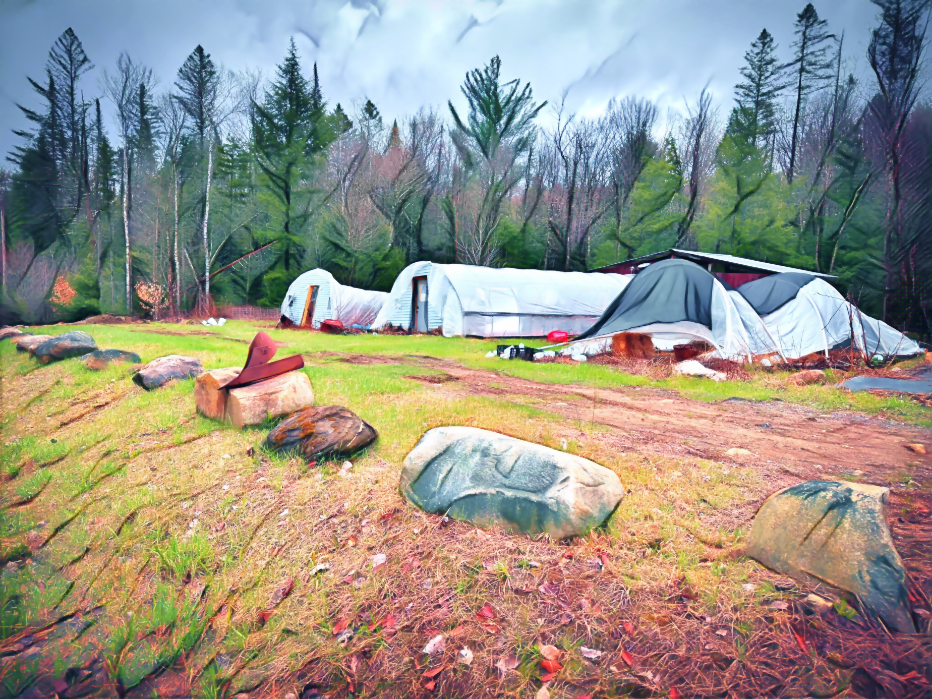 Abandoned Greenhouses in Northern Vermont